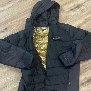 Columbia Men's Black Hooded Insulated Jacket